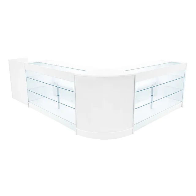 Q-Rax Banconi Aries CM60 TB60 2xK1500 bancone bianco LED set