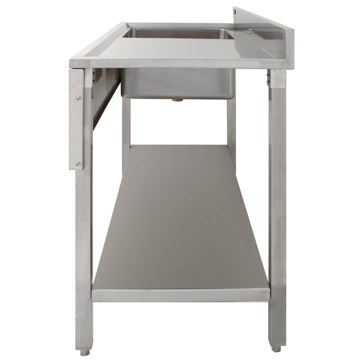 Q-Rax Lavello Cucina Inox Sgocciolatoio Destra 120cm