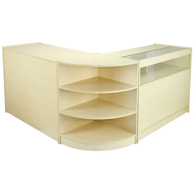 Q-Rax Zenith Set 3 Banconi da Negozio Acero Laminato