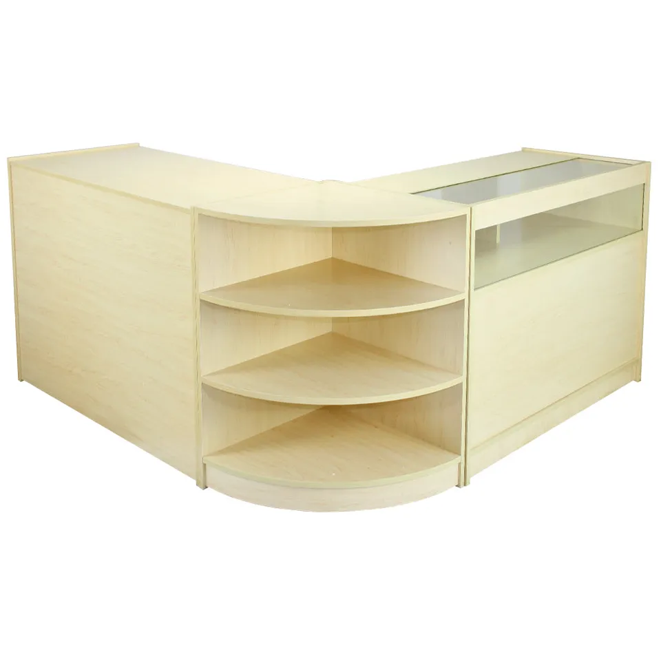 Q-Rax Zenith Set 3 Banconi da Negozio Acero Laminato