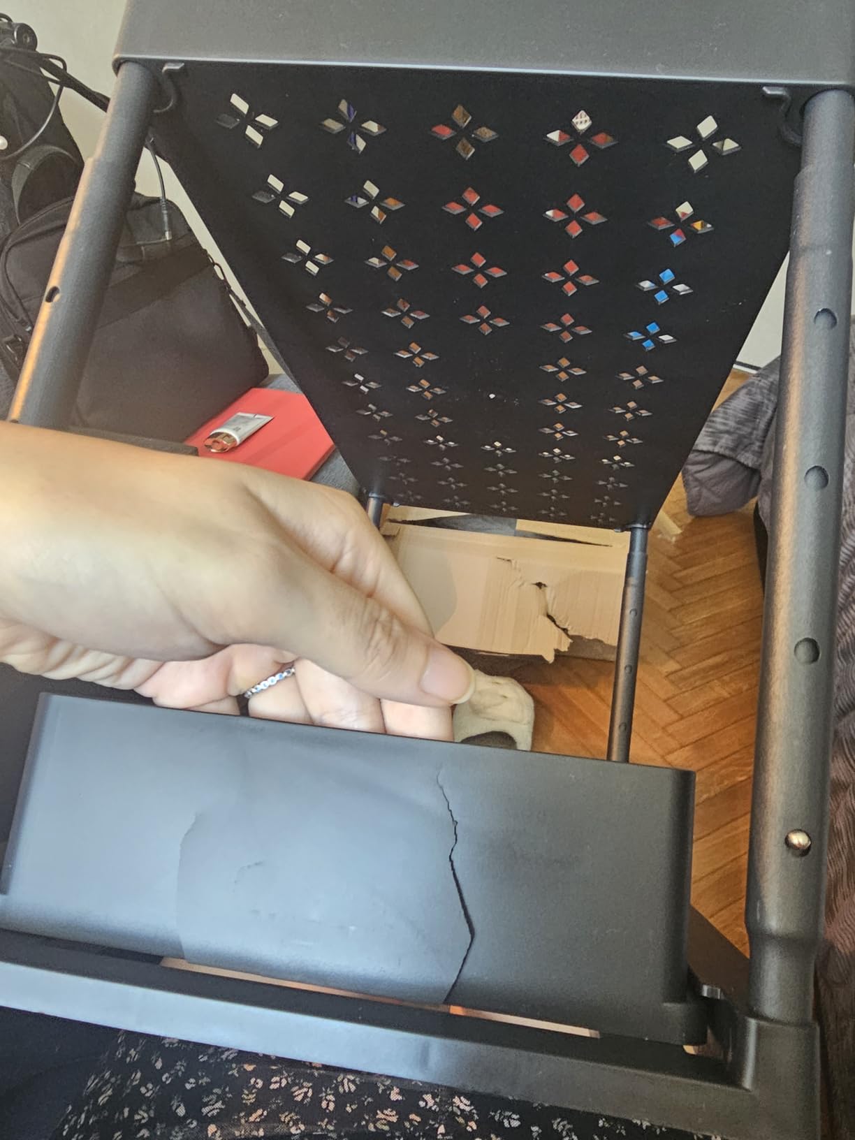 Meltrck Organizer Sottolavello Nero 2 Pezzi 2 Livelli 16 Ganci