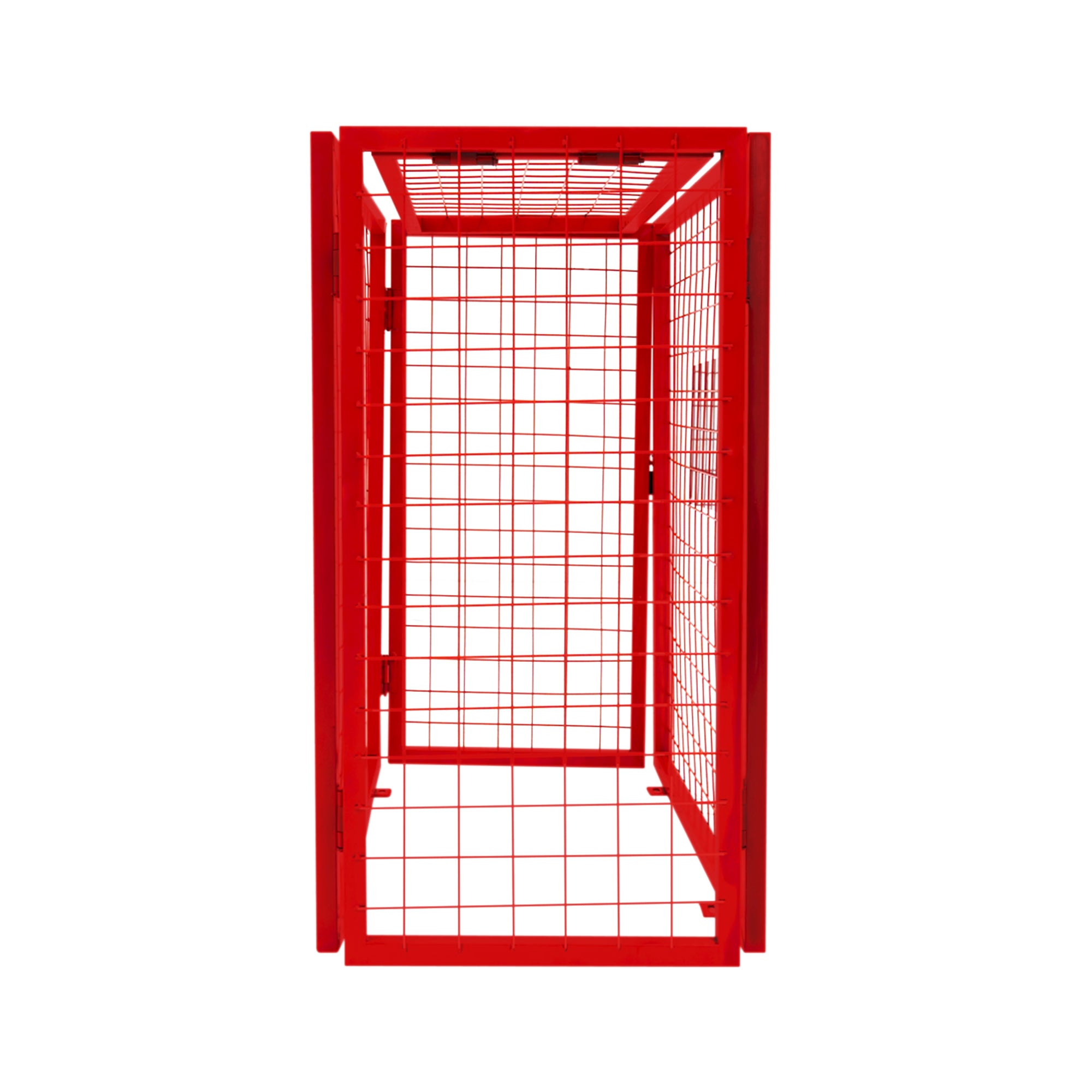 Q-Rax Gabbia Rete Bombole Gas Rossa 90x80x43 Pieghevole