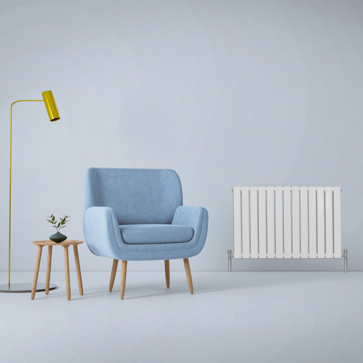 Q-Rax Pannelli Piatti Radiatore Elementi Piatti 60x91 Bianco Lucido