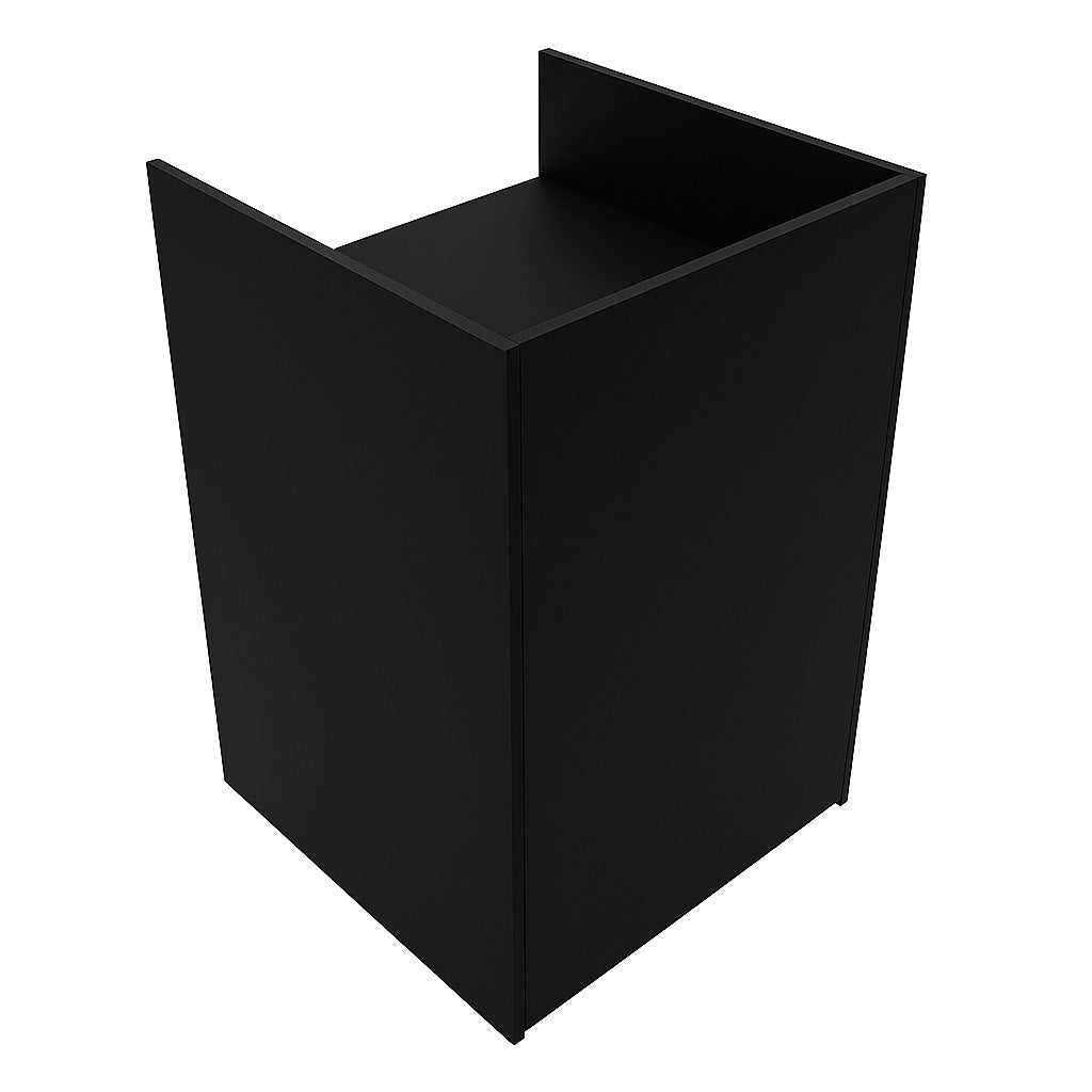Q-Rax TB60 Bancone Cassa Negozio Nero 60x60x90 cm