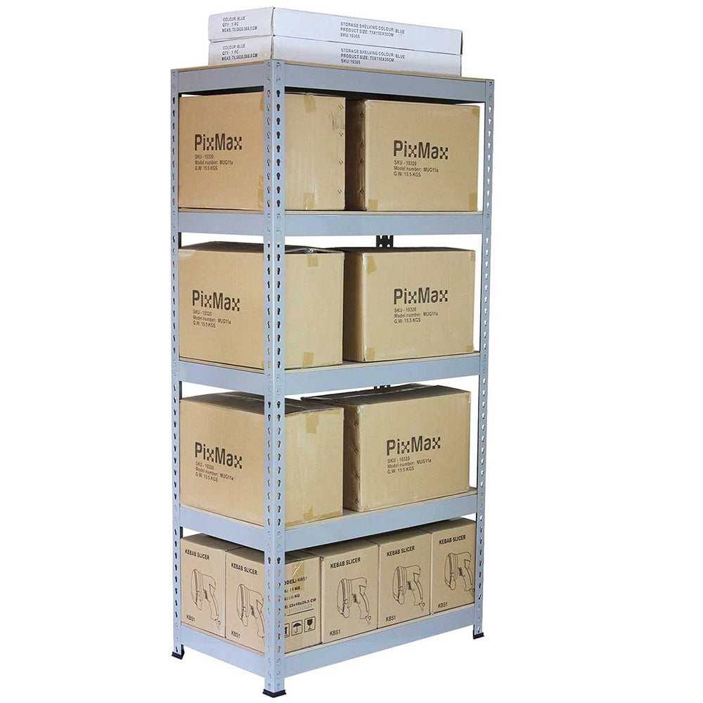 Q-Rax Scaffale Garage Incastro 90x50 Grigio 200 kg