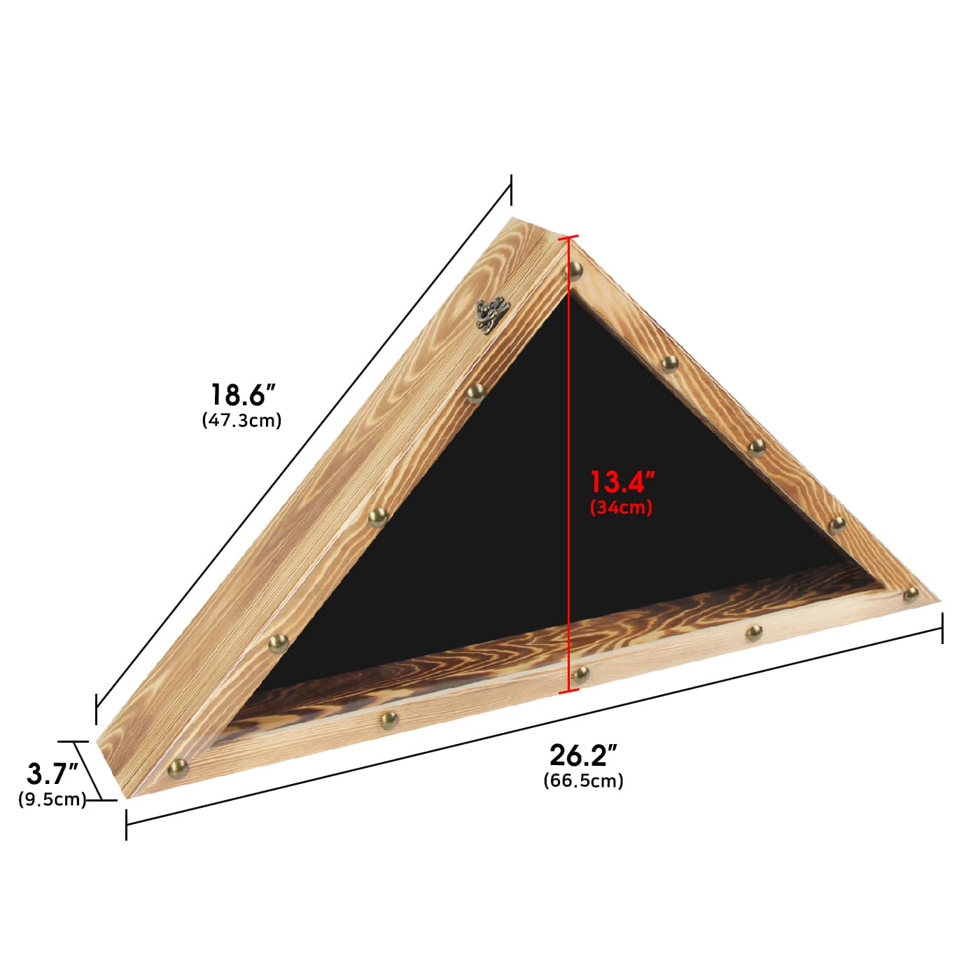 Jackcube Design Display teca bandiera legno vetro militare