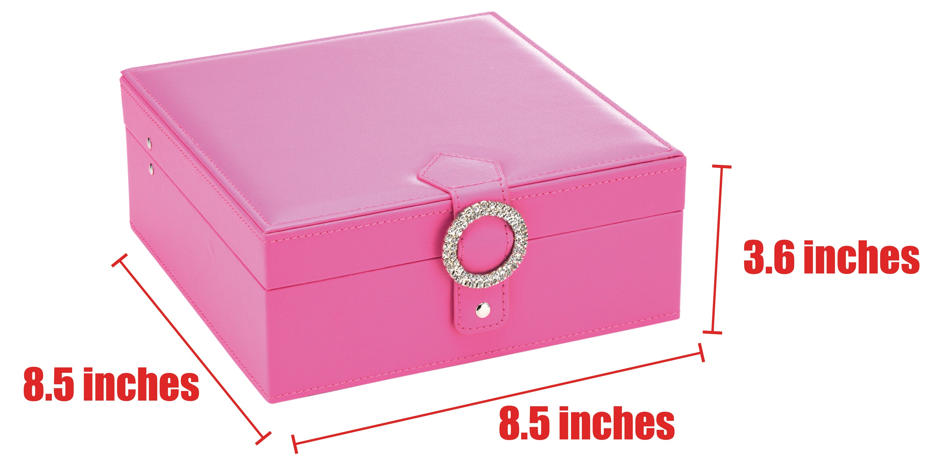 Jackcube Makeup & Jewelry Scatola Orecchini Rosa 50 Scomparti