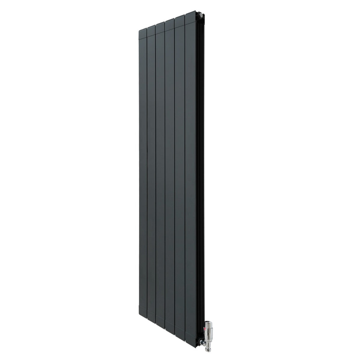 Q-Rax Alluminio 1800x475 antracite radiatore valvole alluminio