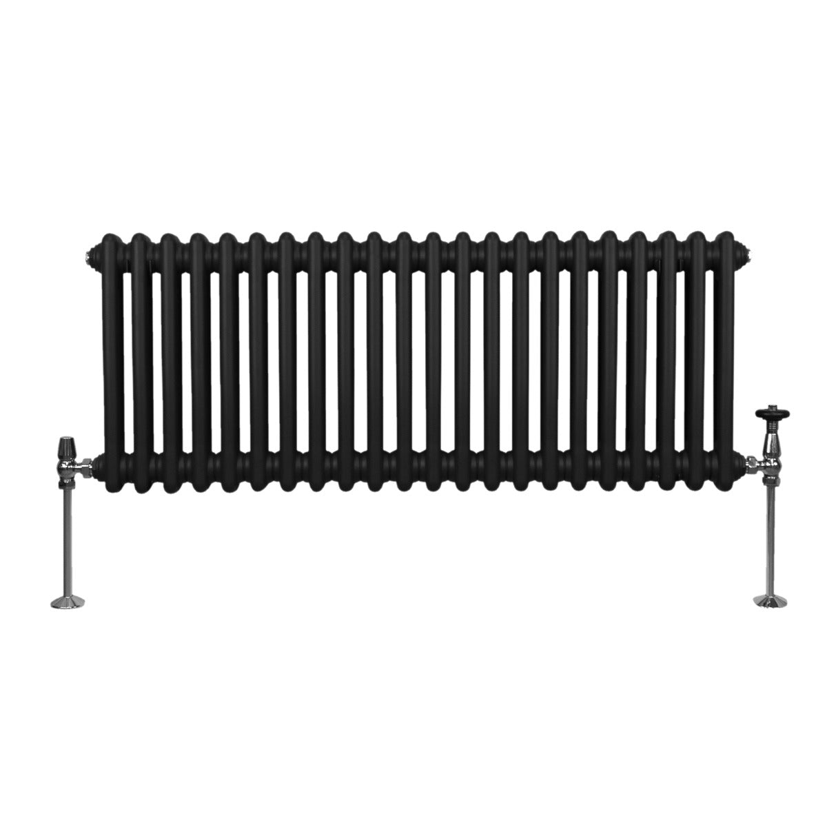 Q-Rax Radiatore Tradizionale 2 Colonne 300x1012 mm Nero Acciaio