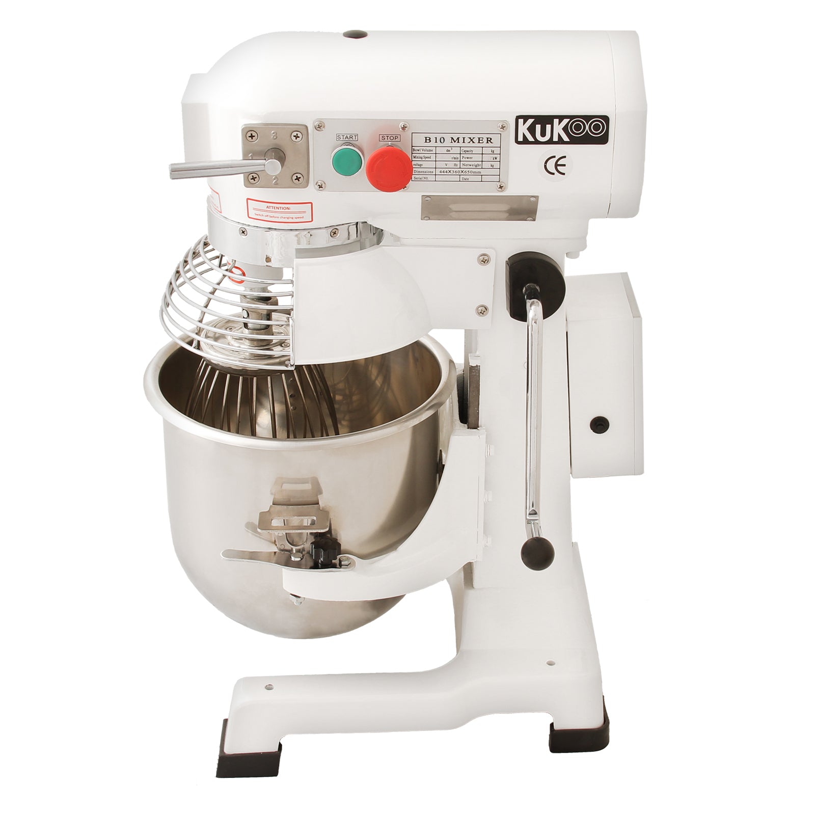Q-Rax Robot Multifunzione 10 Litri 550W Impastatrice Planetaria