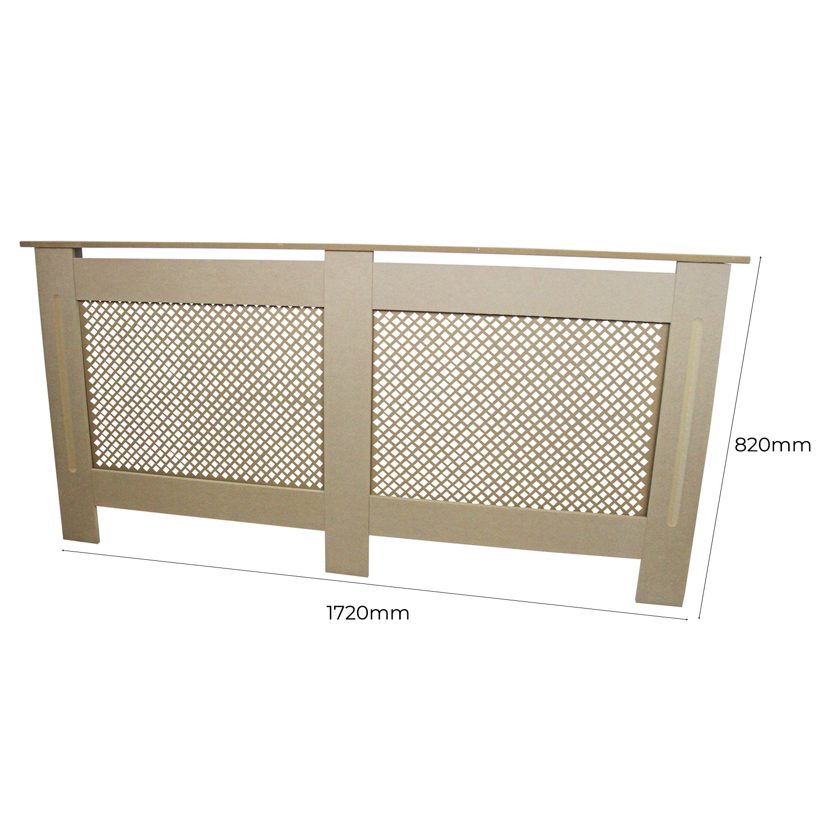 Q-Rax Copritermosifone MDF 1720 mm Griglia Mensola Naturale