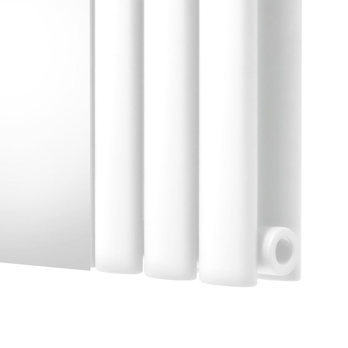Q-Rax Radiatore Ovale Specchio Bianco 1800x500 Termo