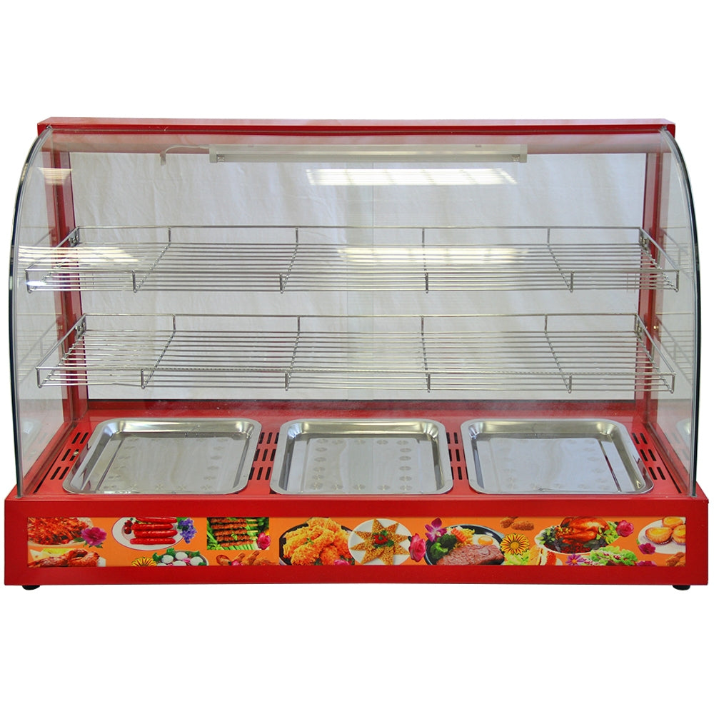 Q-Rax Vetrina Scaldavivande Elettrica 90cm vetro 50-80°C