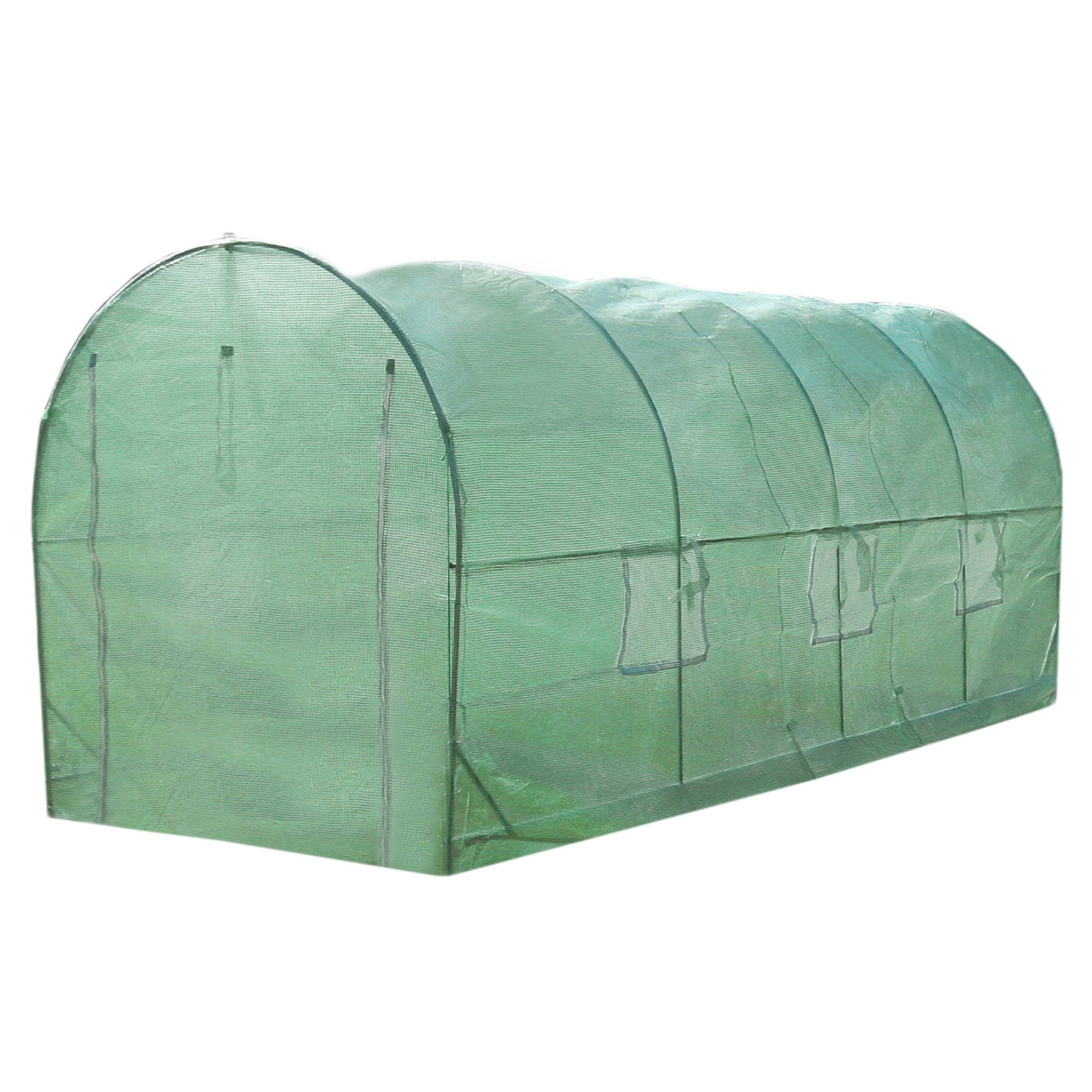 Q-Rax 5x2 m serra tunnel giardino 19 mm con porte