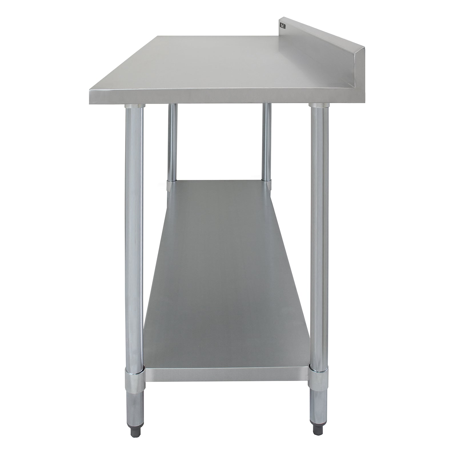 Q-Rax Tavolo Inox tavolo cucina 150x60x90 cm portata 250 kg