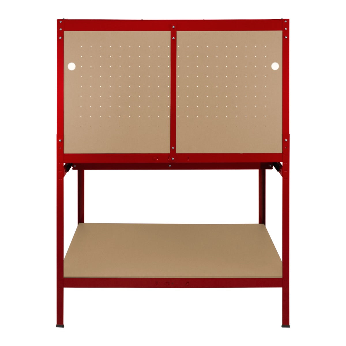 Q-Rax Banchi da Lavoro banco da lavoro 120cm rosso con luce LED