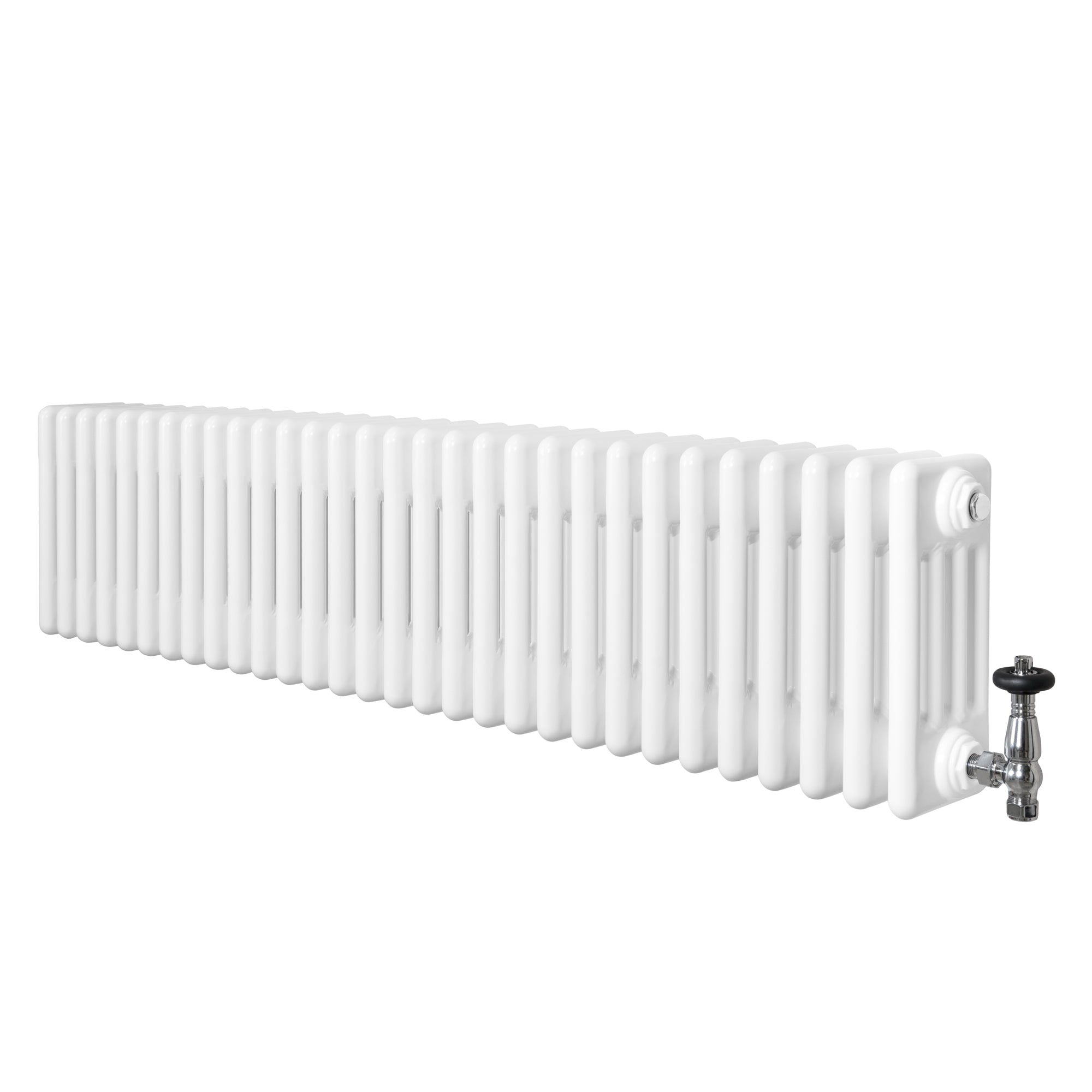 Q-Rax Tradizionale 300x1370 mm Termosifone 4 Colonne Bianco