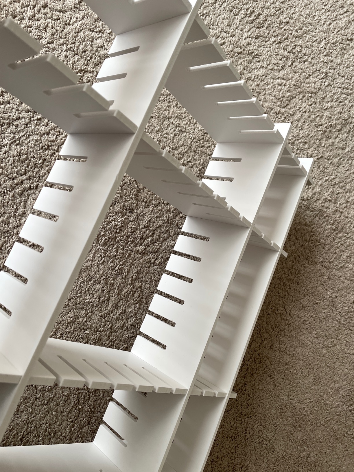 HGYZE Divisori per Cassetti Regolabili organizer 42x9 cm bianco 8 pz