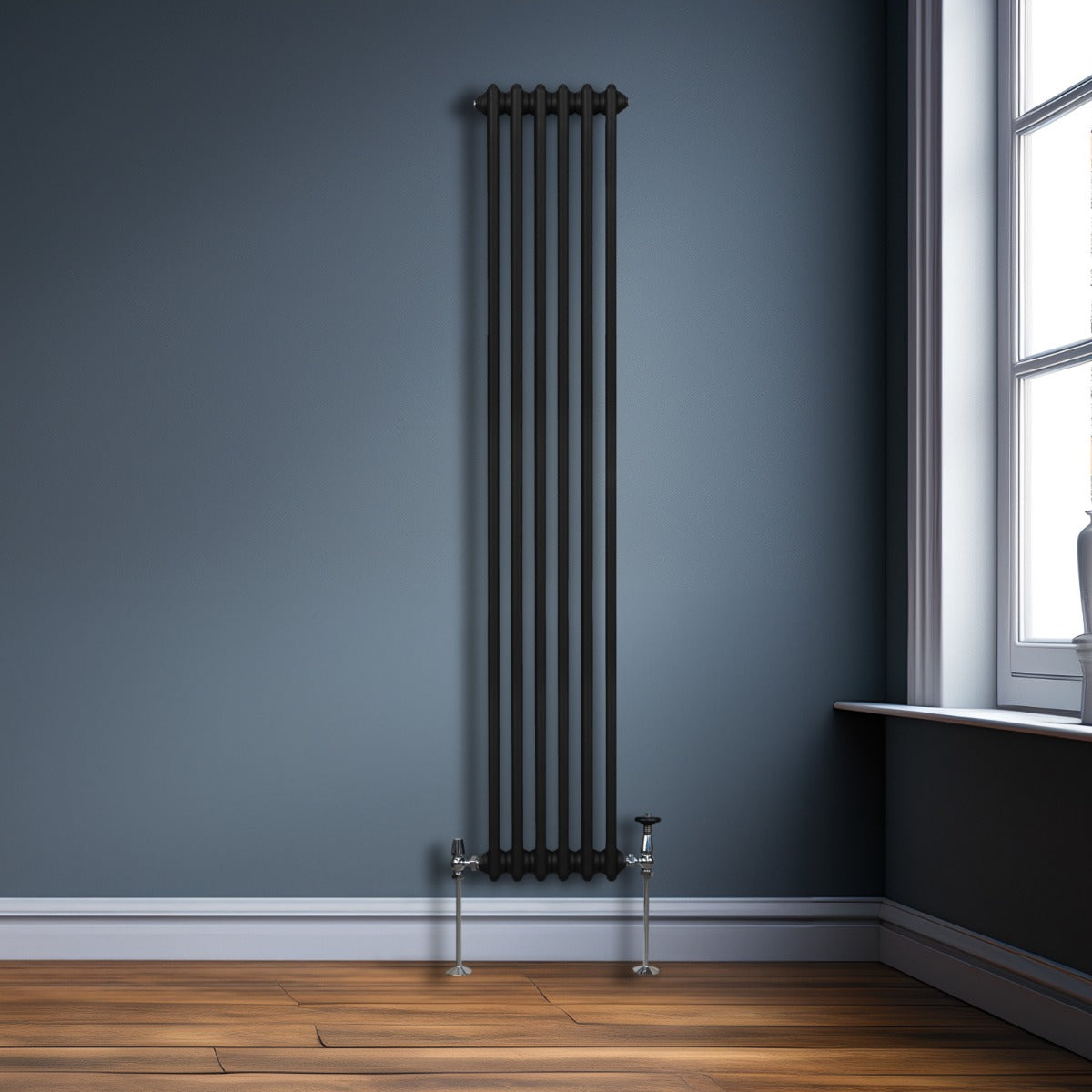 Q-Rax Radiatori Tradizionali 3 Colonne termosifone nero 1800x292