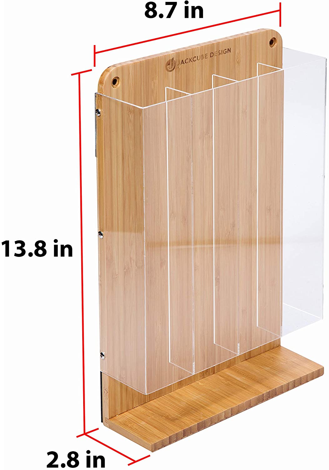 Jackcube Design Porta Capsule Parete Bambù 28 Capsule Magnetico
