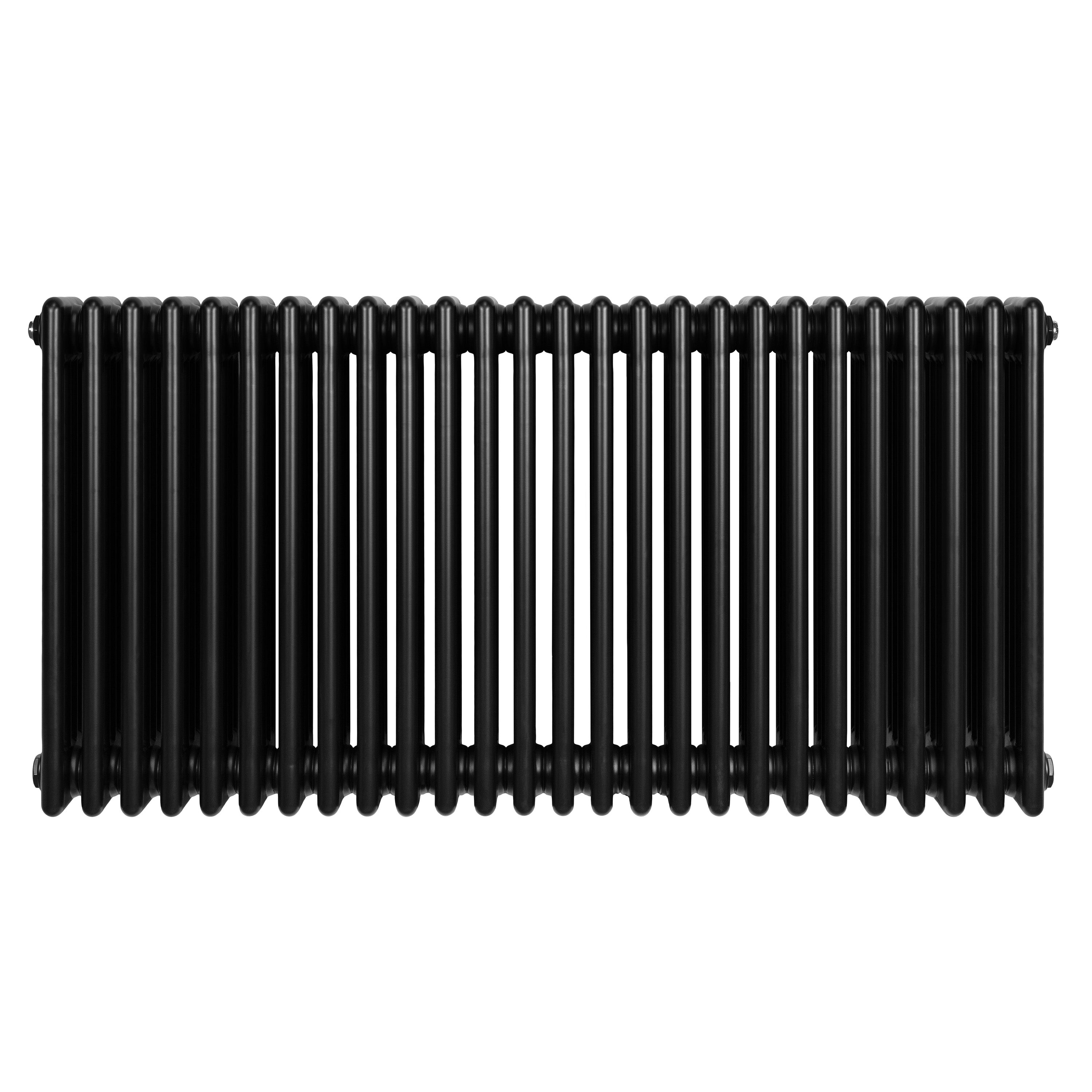 Q-Rax Radiatori Tradizionali 4 Colonne Termosifone Nero 600x1190