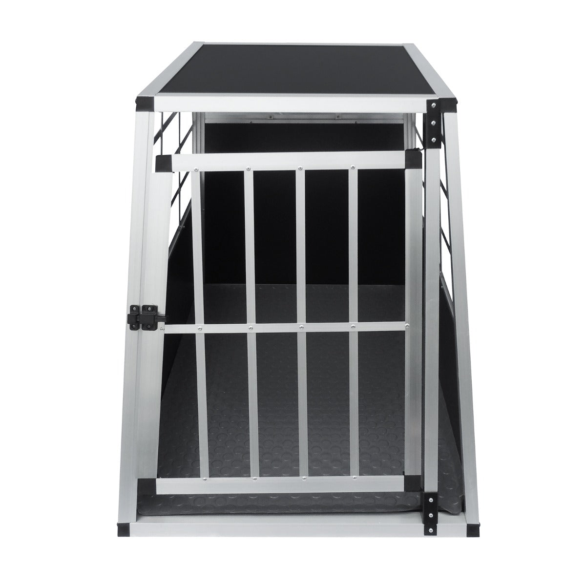 Q-Rax Gabbia per Cani Auto Singola Alluminio Grande 69x65x90