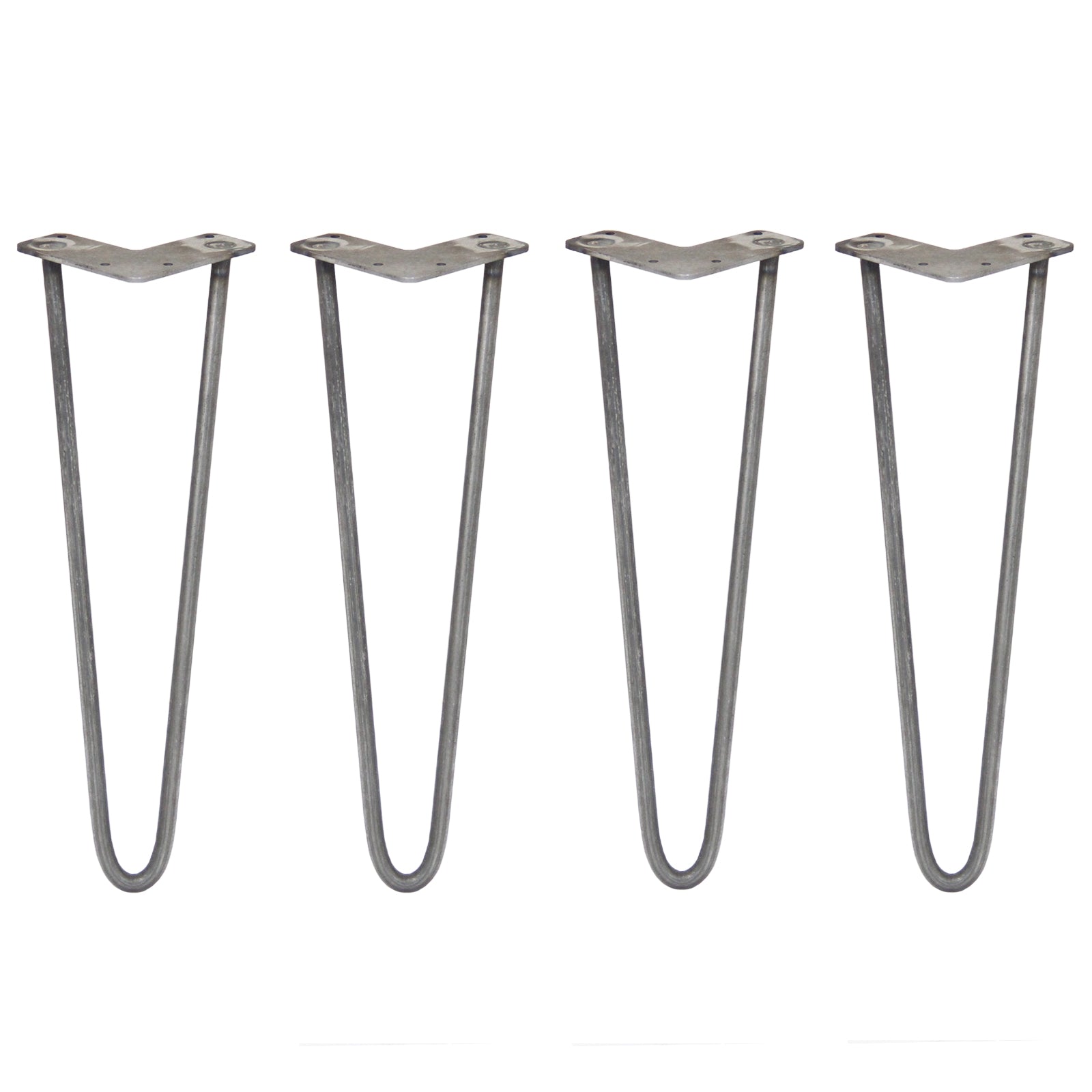 Q-Rax 4 Gambe Tavolo Forcina 40,6 cm 2 Rebbi Acciaio
