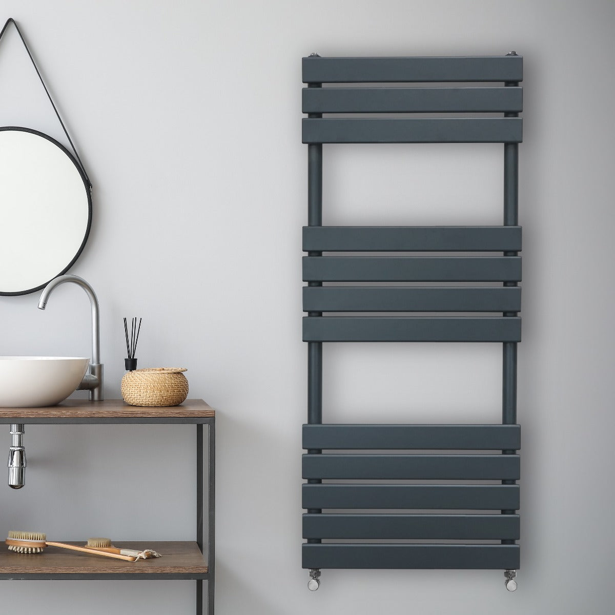 Q-Rax radiatore asciugamani antracite 1200x450 mm