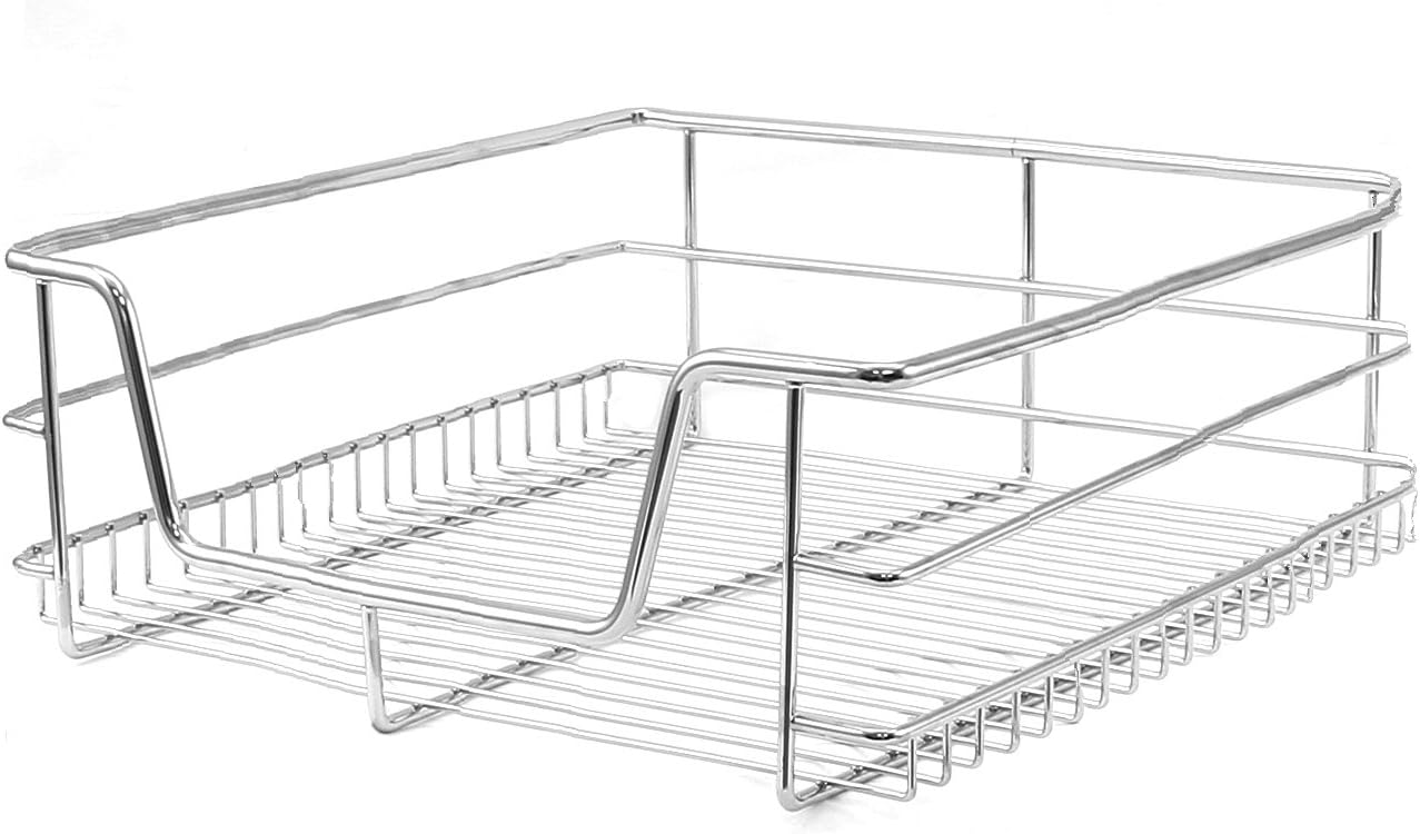 Q-Rax 3 cestelli cucina estraibili acciaio mobile 40cm