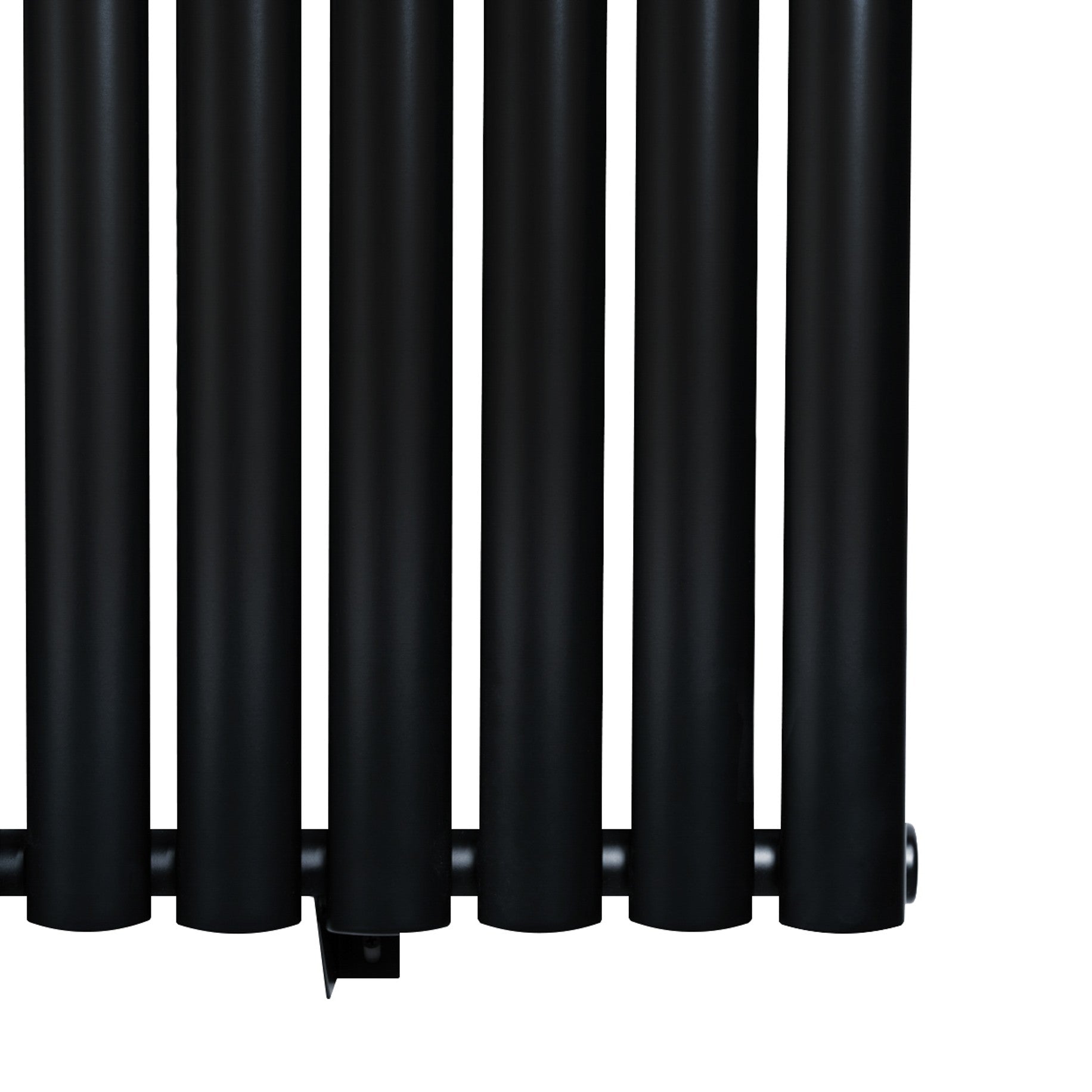 Q-Rax Radiatore Verticale Nero 1800x240 mm Colonna Ovale