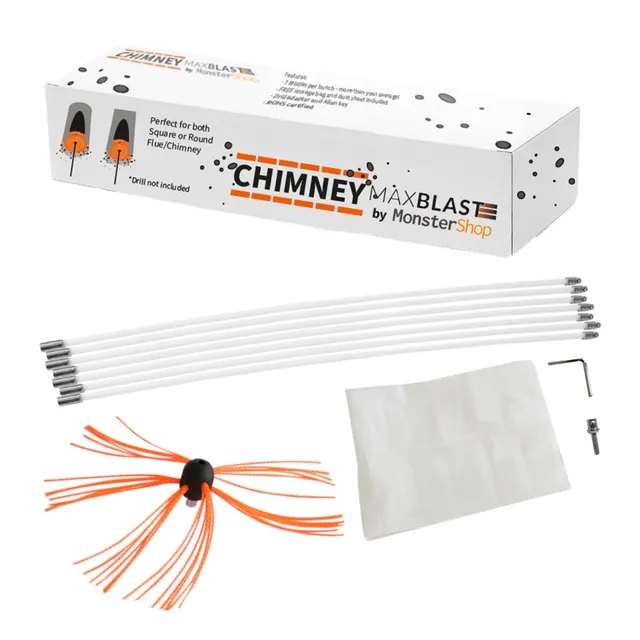 Q-Rax MaxBlast Scovolo Spazzacamino 8m in Nylon