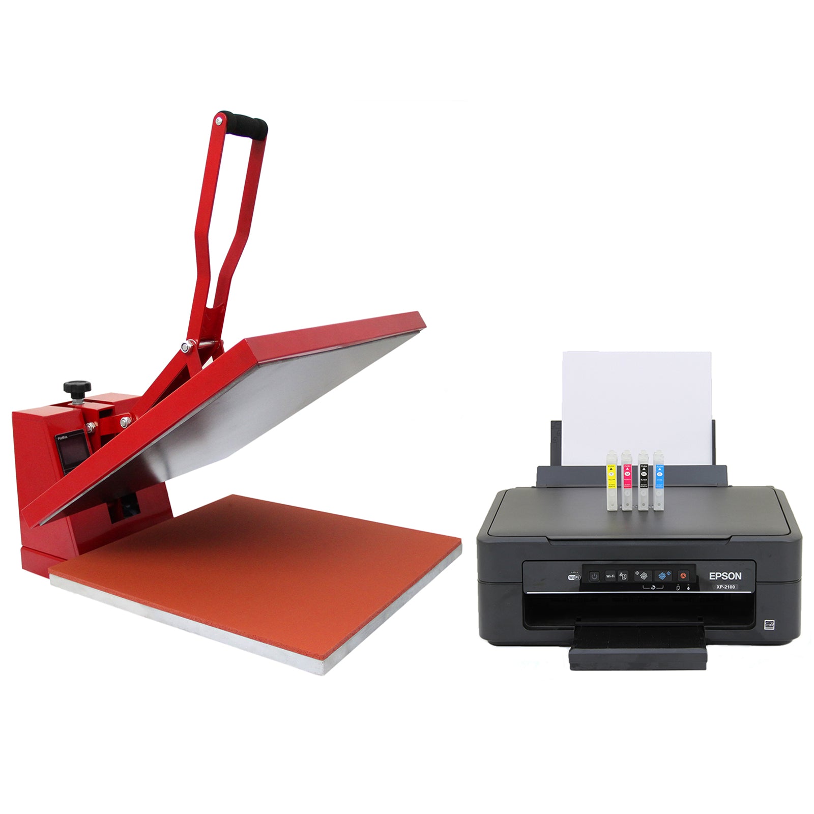 Q-Rax PixMax 50x50 pressa a caldo con Epson sublimazione