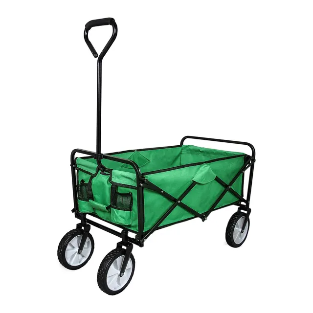 Q-Rax Commercio Artigianato Carrello Pieghevole Verde 70kg