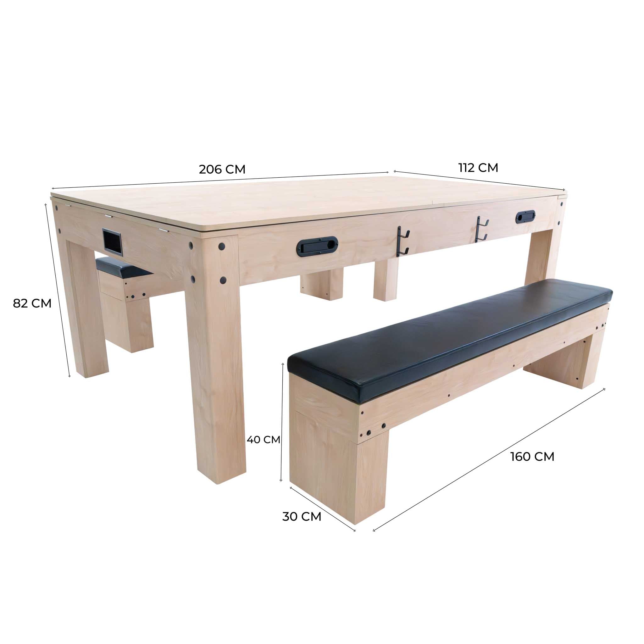Q-Rax Accessori per la casa tavolo giochi 7-in-1 beige 213cm
