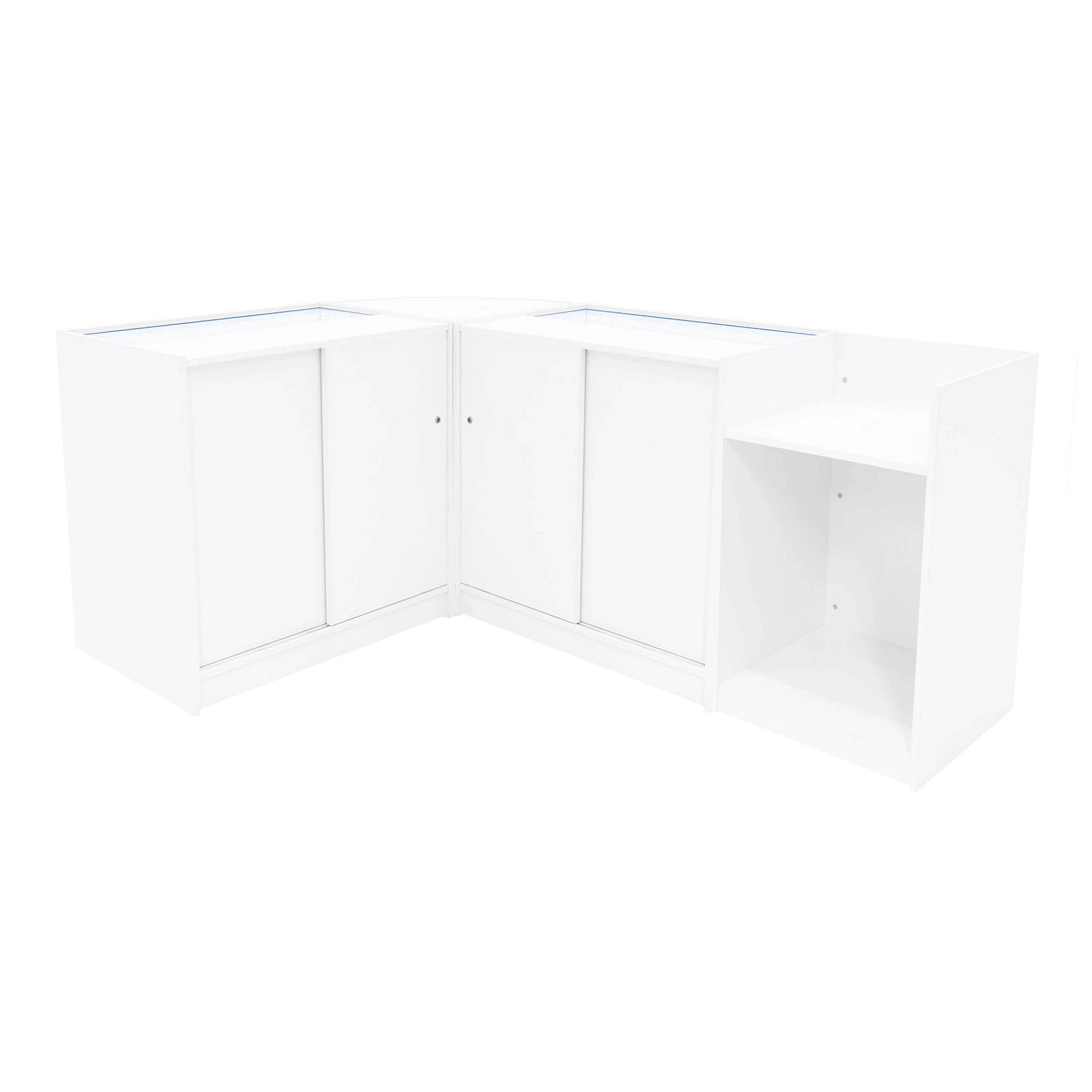 Q-Rax Europa B900 C900 Bancone Negozio Bianco LED