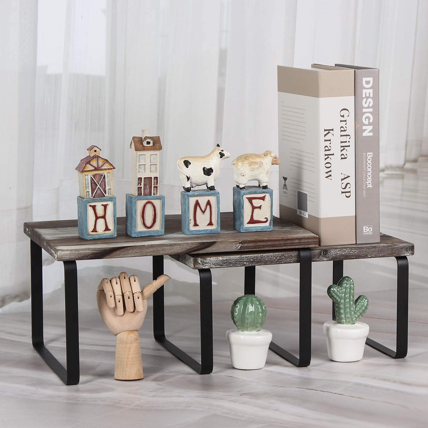 Jackcube Design Kitchen mensole cucina set 2 allungabili legno