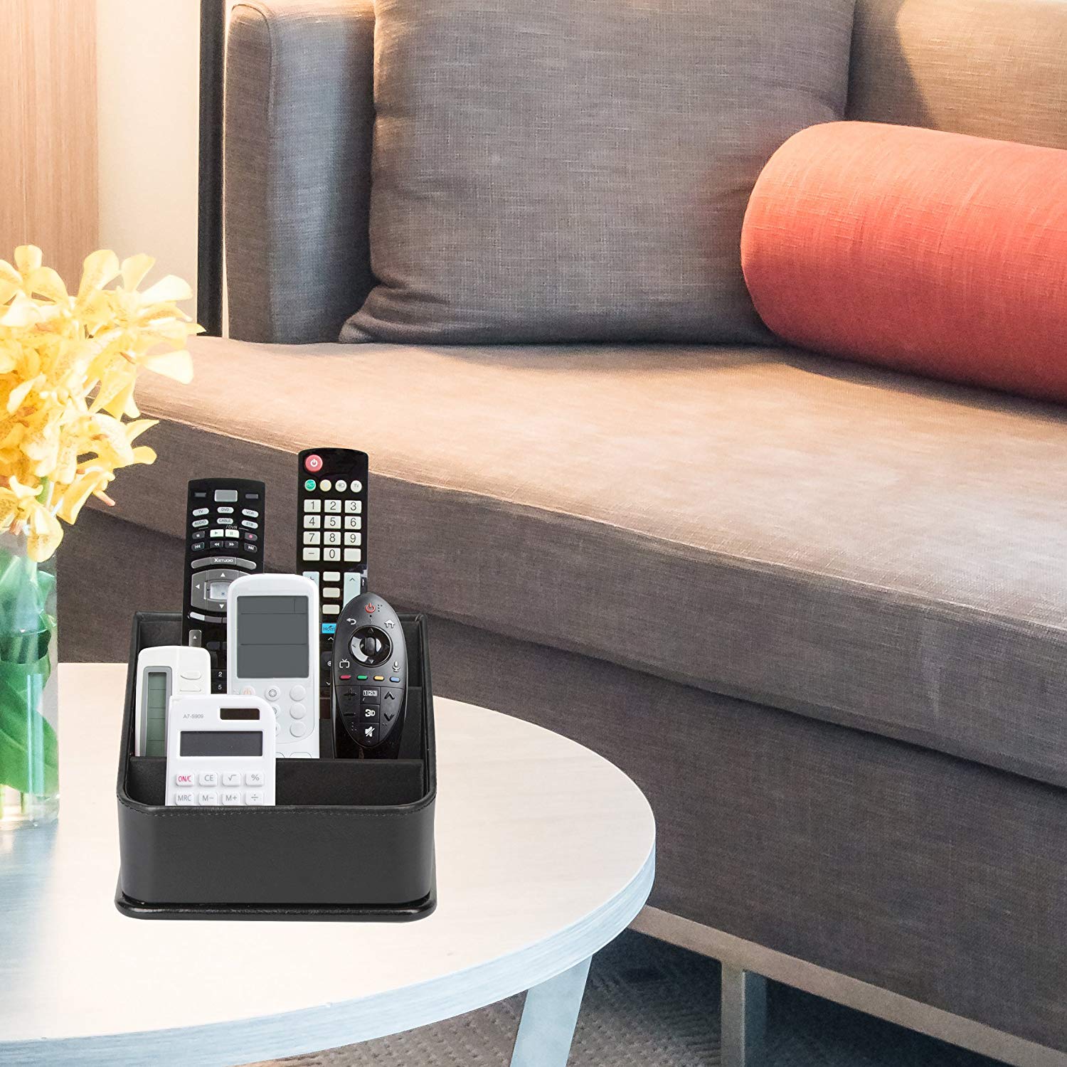 Jackcube Design Living Porta telecomandi pelle nero 4 posti