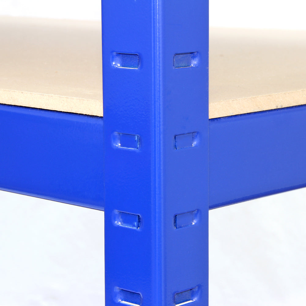 Q-Rax T-Rax 5 scaffali acciaio blu 120cm senza bulloni