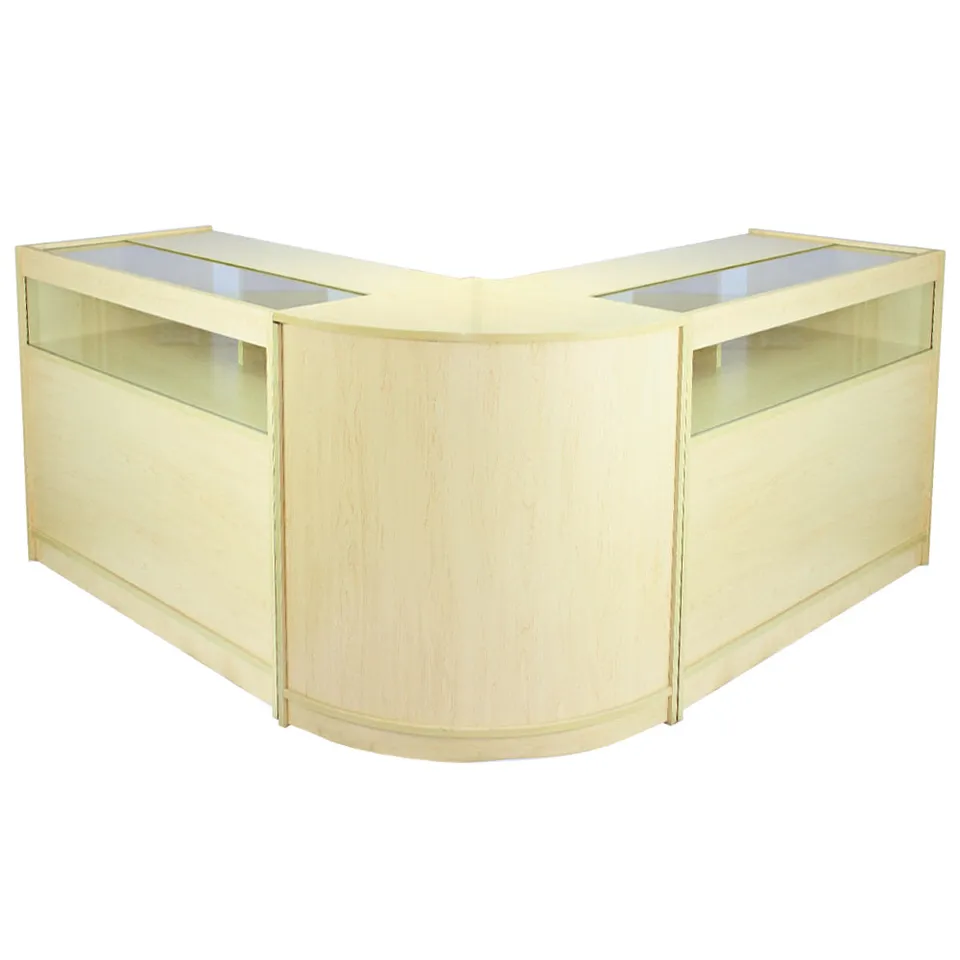 Q-Rax Fusion set 3 banconi da negozio vetrina acero laminato
