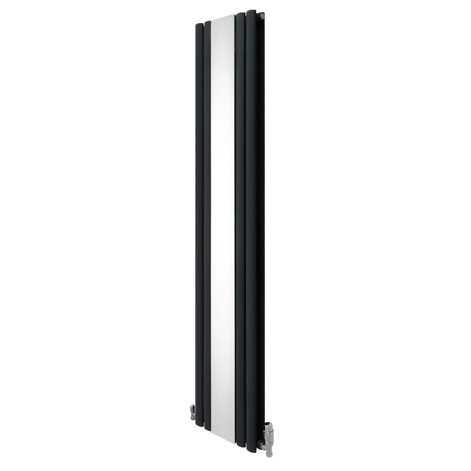 Q-Rax Pannelli Piatti radiatore specchio ovale 1800x380 antracite