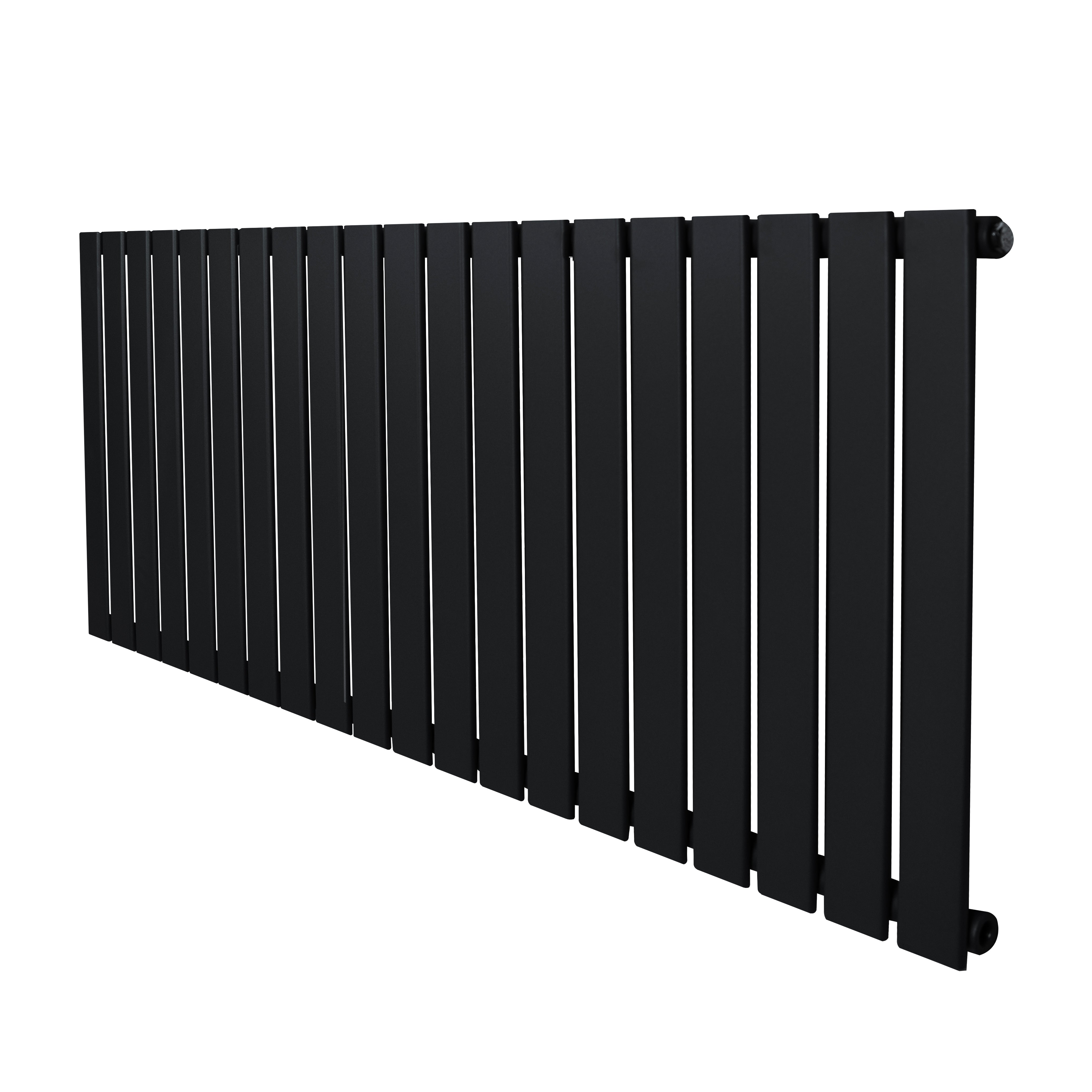 Q-Rax Radiatore Piatto 600x1400mm Nero Termosifone 4335 BTU