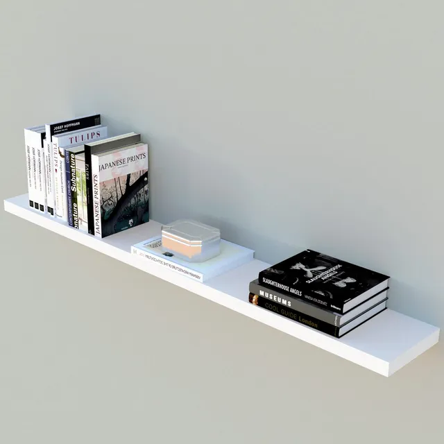 Henor Mensole 100x25x2,5 cm bianco parete portata 20 kg