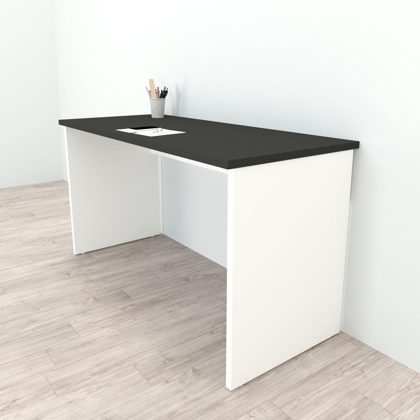 Henor Scrivania 100x60x75 cm Tavolo ufficio Bianco studio