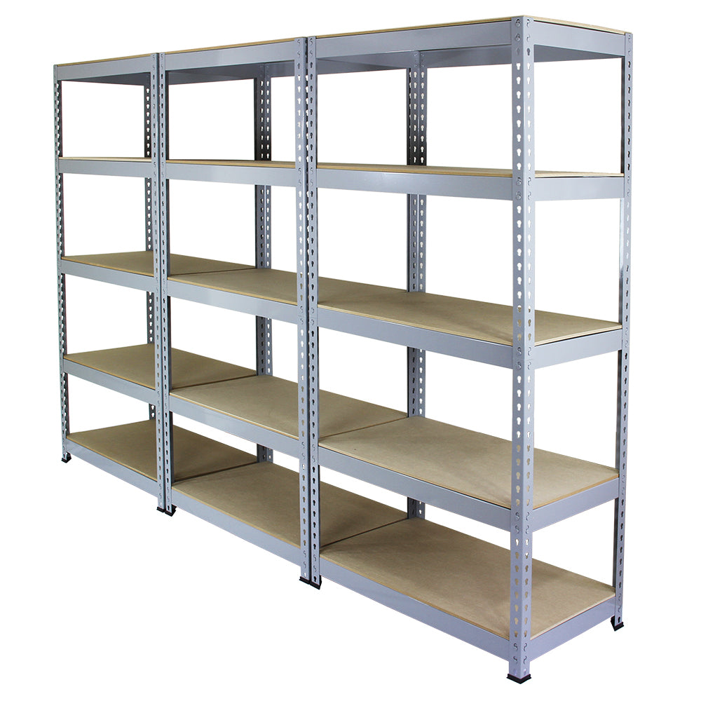 Q-Rax Scaffale Garage Incastro 90x50 Grigio 200 kg