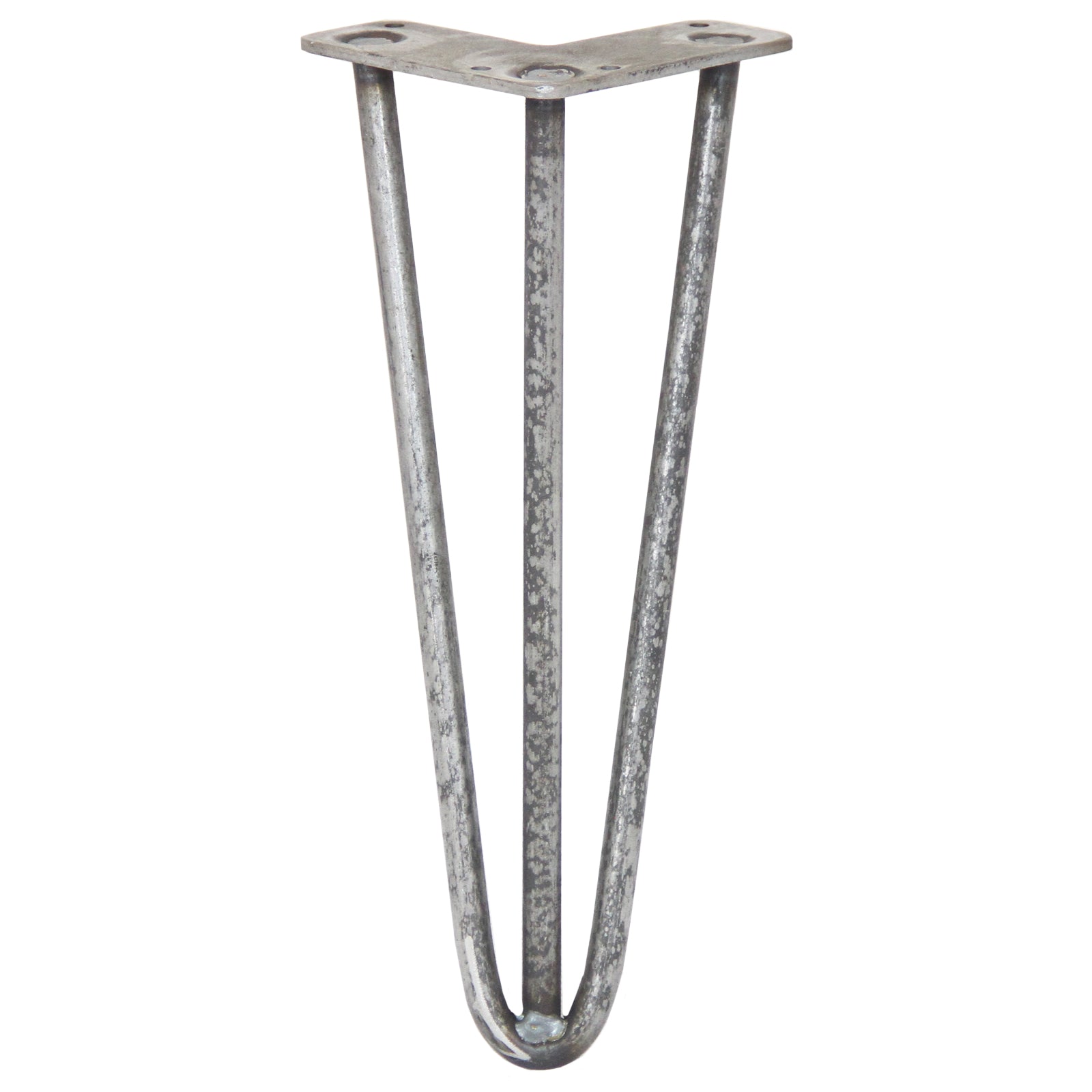 Q-Rax Gambe Per Tavoli Forcina 30,5cm Acciaio 4 Pezzi 3 Rebbi