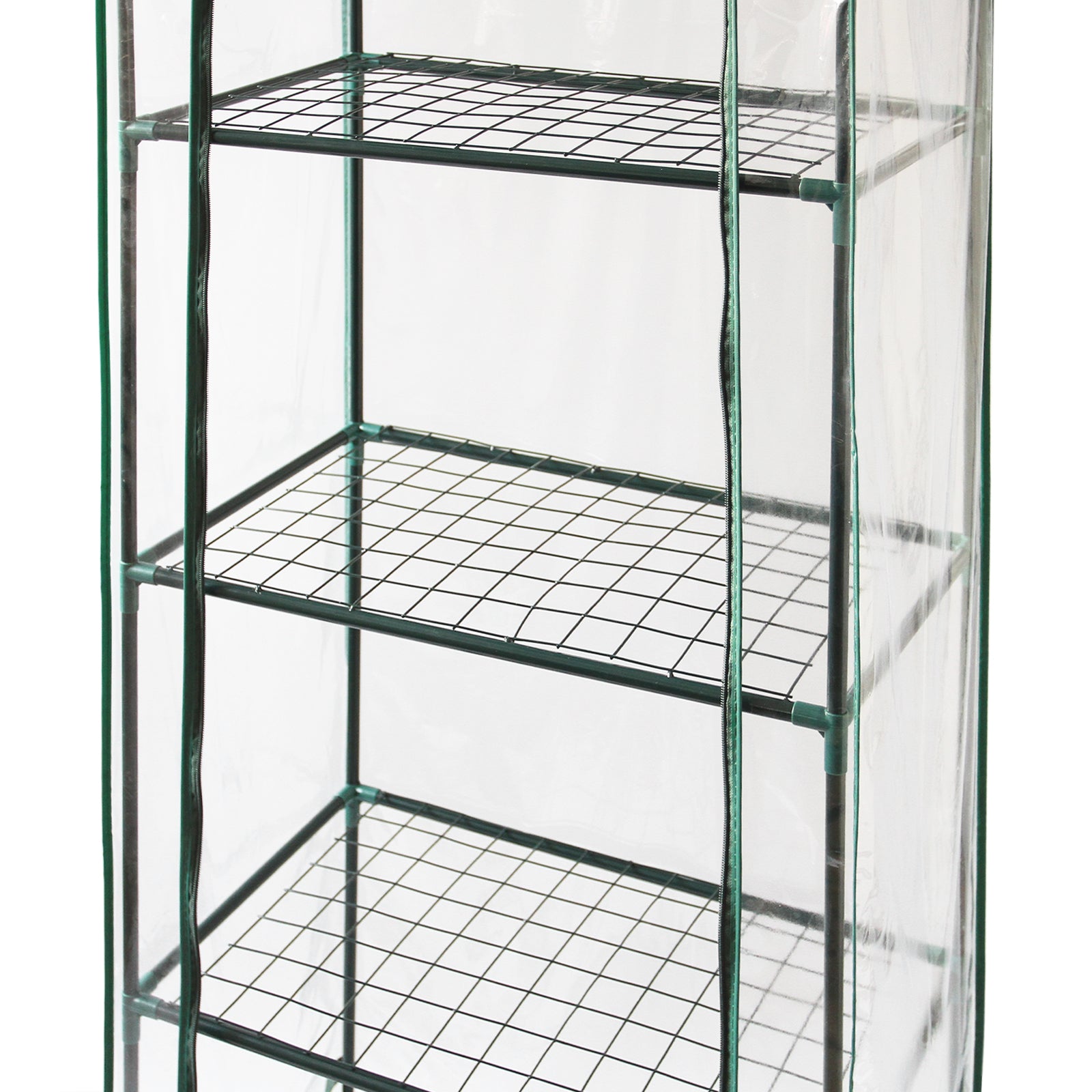 Q-Rax Mini Serra PVC 59x39x160 cm 4 Ripiani Verde