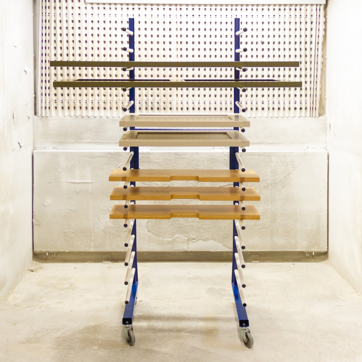 Q-Rax Strumenti Connettore Carrello Asciugatura Vernice Acciaio 2 Vie