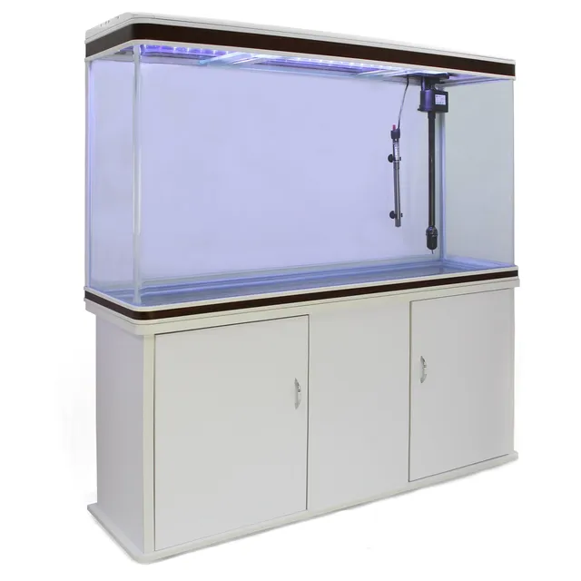 Q-Rax Acquario 300 Litri con Mobile Bianco 120cm LED