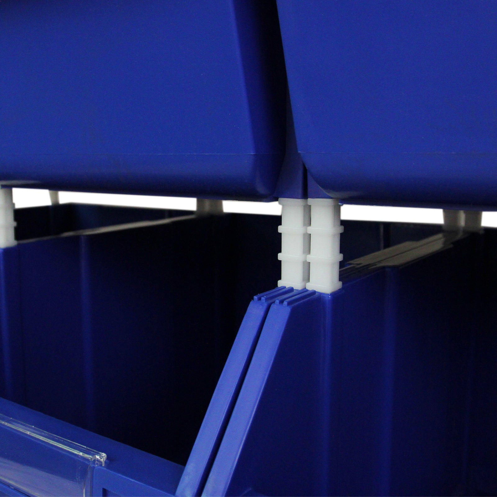 Q-Rax Scaffali Garage 12 Contenitori Bocca Lupo Plastica 50 kg
