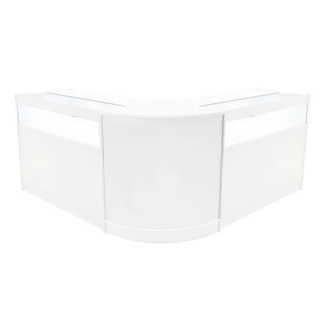 Q-Rax Iris Set Banconi LED B1200 x2 Angolo CM60 Bianco Vetro